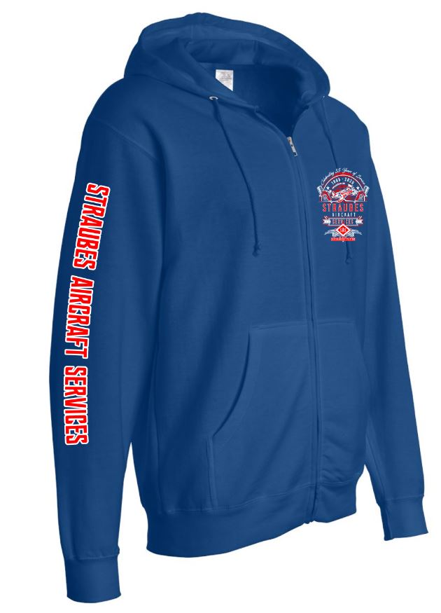Download Limited Edition "35th" Anniversary Full-Zip Hooded Sweatshirt - Straube's Aircraft Services Store
